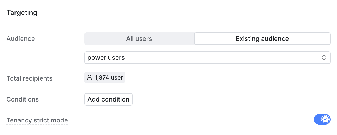 Guide tenancy strict mode